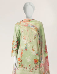J. 3pc Embroidered Lawn