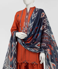 J. Khaadi embroidered 3pc