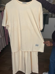 Coordset free size t-shirt fabric