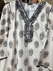J. Lawn 3pc Beige embroidered