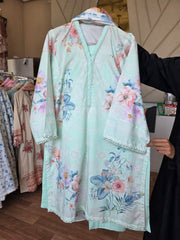 J. Lawn 3pc printed stitched