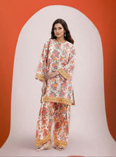 Bonanza satrangi 3pc summer with farshi shalwar