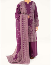 Almirah 3pc Plum lawn