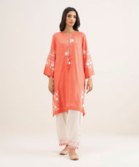 Sapphire linen 2pc embroidered