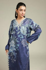 Khaadi 2pc embroidered satin