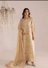 Vanya kaftan 3pc silk embroidered