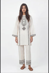 Beechtree cotton 2pc embroidered coordset