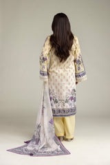 Khaadi 3pc embroidered lawn