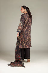 Khaadi 3pc Embroidered cotton