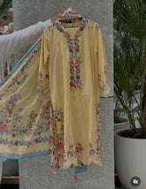 Khaadi 3pc embroidered lawn