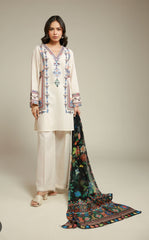 Khaadi 3pc embroidered