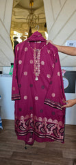 Jacquard lawn 3pc with lawn duppata