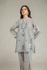 Khaadi 2pc gray kurta