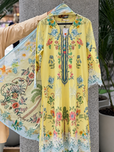 Khaadi 3pc embroidered lawn