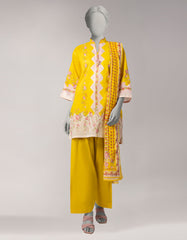 J. 3pc printed lawn