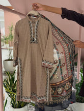 Khaadi 3pc embroidered broshia lawn