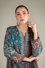 Khaadi 3pc Embroidered Cotton