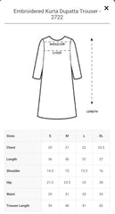 Zellbury 3pc embroidered