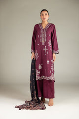 Khaadi 3pc embroidered broshia lawn