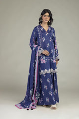 Khaadi 3pc embroidered lawn