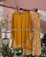 Khaadi coordset embroidered