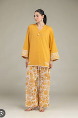 Khaadi coordset embroidered