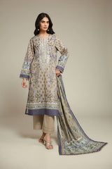 Khaadi 3pc Embroidered