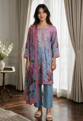 Zellbury 3pc embroidered