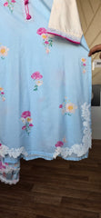 J. 3pc embroidered with shesha silk duppata