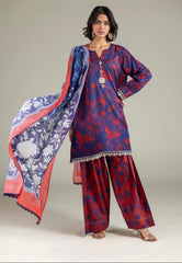 Khaadi 3pc embroidered