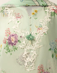 J. Green lawn embroidered stitched 3pc