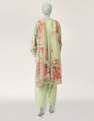 J. 3pc Embroidered Lawn