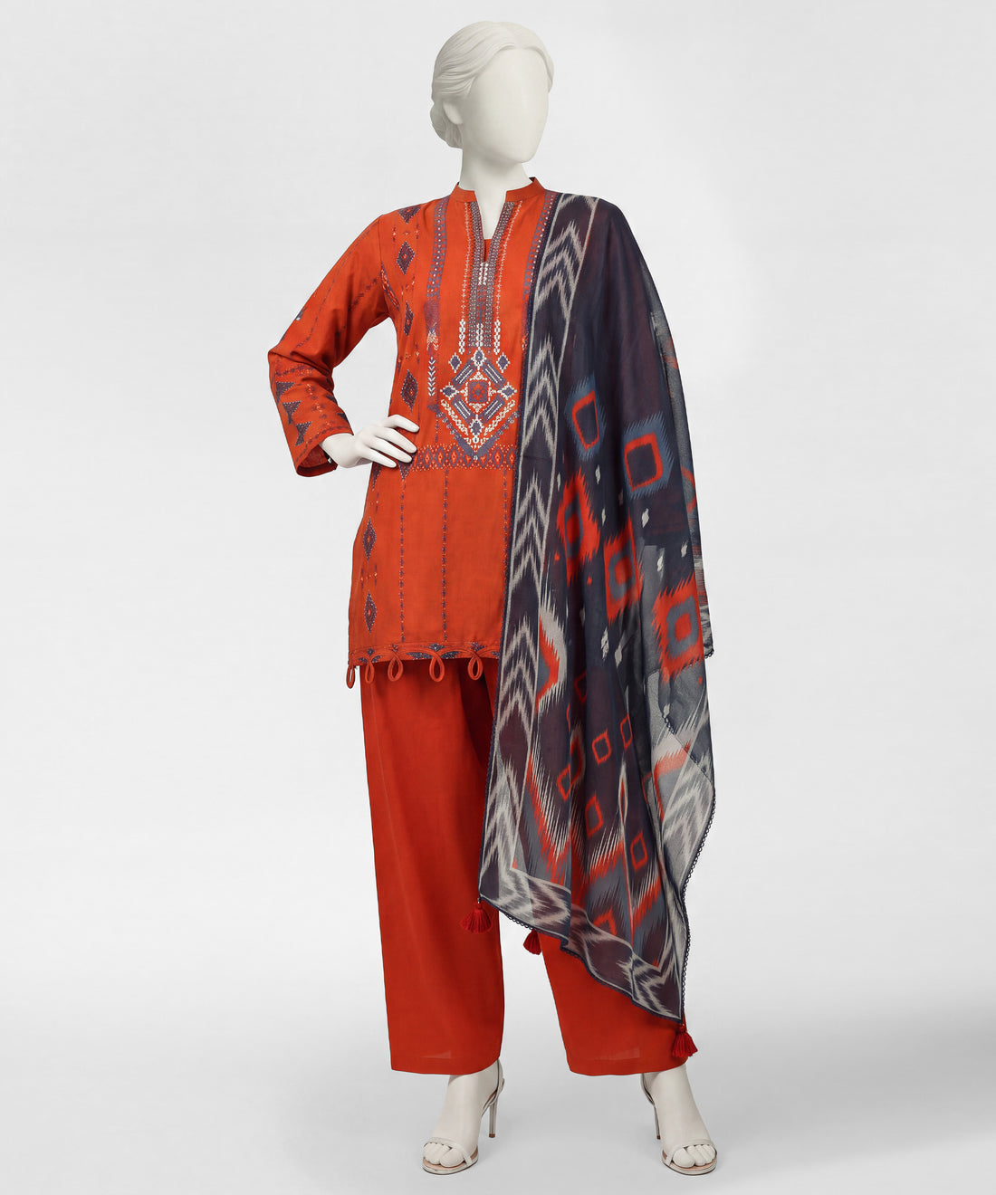 J. Khaadi embroidered 3pc