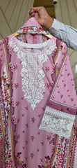 Kaftan long length lawn Asmw D.