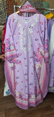 Long kaftan 3pc embroidered