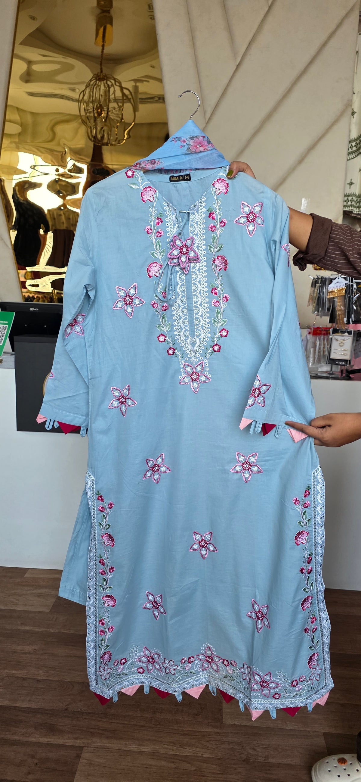 Kaftan lawn 3pc embroidered