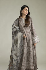 Khaadi 3pc embroidered lawn