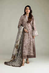 Khaadi 3pc embroidered lawn