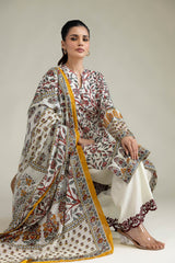 Khaadi 3pc embroidered lawn