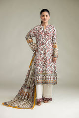Khaadi 3pc embroidered lawn
