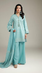 Khaadi 3pc block print lawn