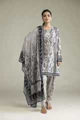 Khaadi 3pc printed lawn
