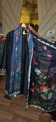 J. Lawm 3pc black embroidered