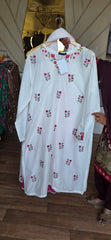 J. 3pc lawn embroidered white