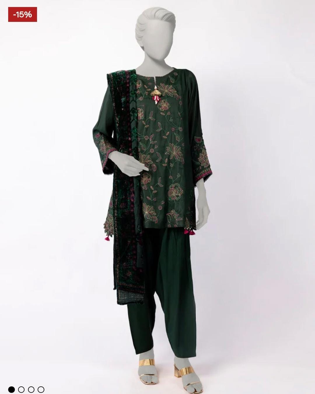 J. Maple silk with farshi shlwar