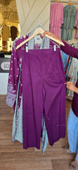 Almirah 3pc Plum lawn