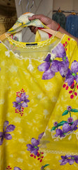 Almirah 3pc yellow embroidered