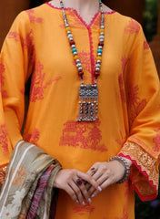 Almirah jacquard 3pc embroidered
