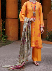 Almirah jacquard 3pc embroidered