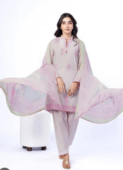 Khaadi 3pc lawn embroidered